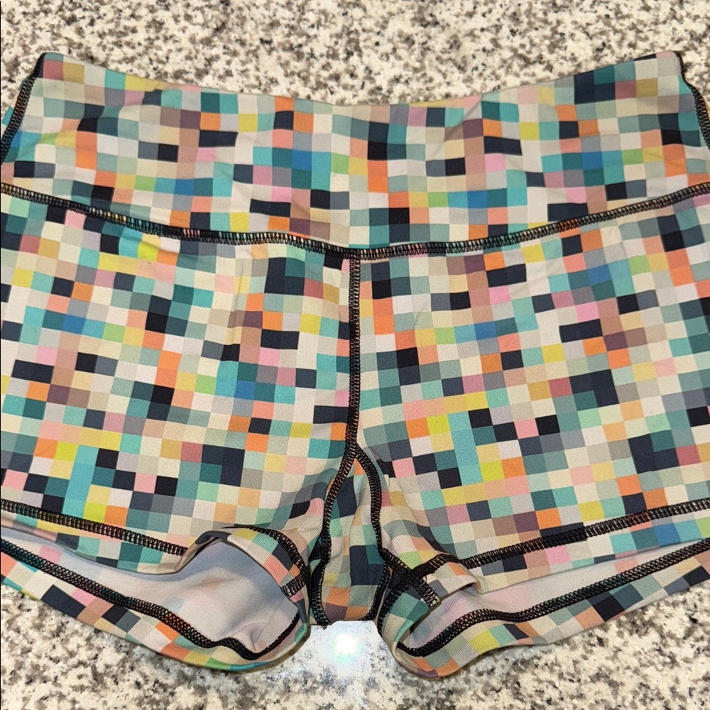 Savage Barbell Pixelated Women's Athletic Shorts